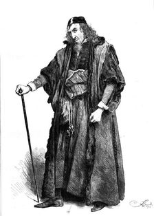 Mr. Henry Irving as Shylock, in "The Merchant of Venice" at the Lyceum Theatre, 1880. Creator: Unknown