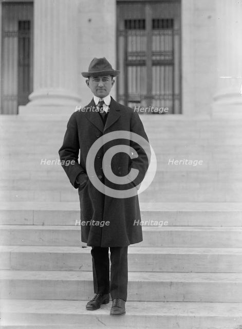 Mr. Hill of Richmond - at Treasury, 1913. Creator: Harris & Ewing.