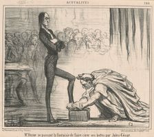 Mr Hume se passant la fantaisie ..., 19th century. Creator: Honore Daumier