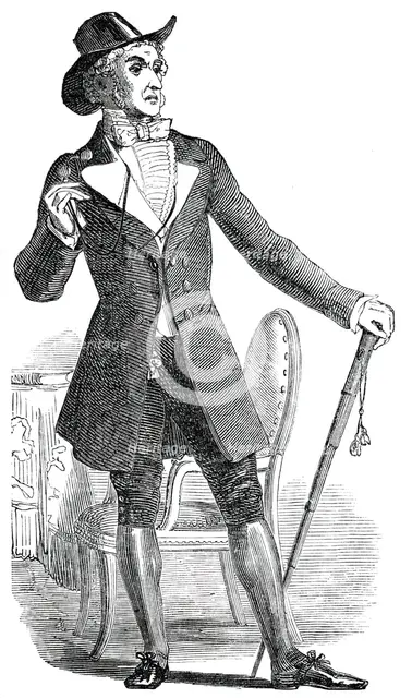 Mr. J. Wallack as Dr. Petgoose, in the New Play of the "Catspaw" at the Haymarket Theatre, 1850. Creator: Unknown.