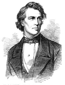 Mr. J.B. Gough - from a daguerreotype by Mayall, 1854. Creator: Unknown