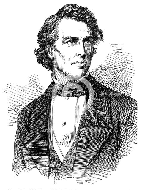Mr. J.B. Gough - from a daguerreotype by Mayall, 1854. Creator: Unknown.