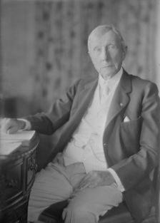 Mr. J.D. Rockefeller, portrait photograph, 1918 Aug. 2. Creator: Arnold Genthe