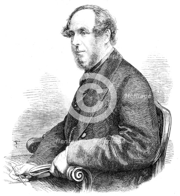 Mr. J. G. Crace, Superintendent of the decoration at the International Exhibition Building, 1862. Creator: Unknown.