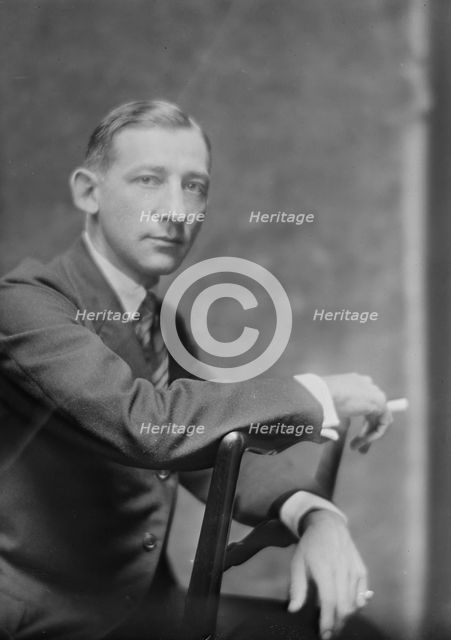 Mr. John Tainter [sic] Foote, portrait photograph, 1919 June 26. Creator: Arnold Genthe.