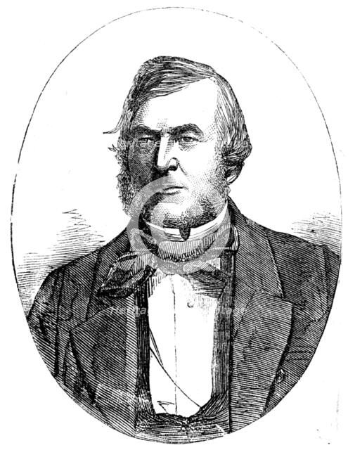 Mr. John Thomas Norris, M.P. for Abingdon, from a photograph by John Watkins, 1858. Creator: Unknown.