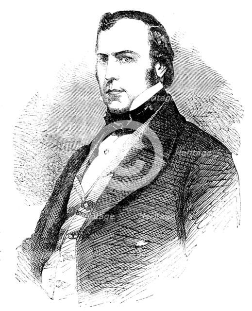 Mr. John Thwaites, Chairman of the Metropolitan Board of Works - from a photograph by Cox, 1858. Creator: Unknown.