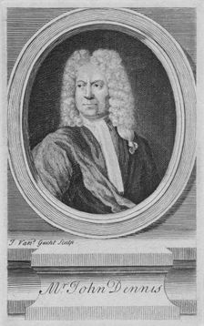 Mr. John Dennis c1734. Creator: John Vandergucht