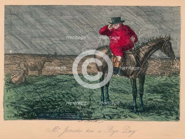'Mr. Jorrocks has a Bye Day', 1854. Artist: John Leech.