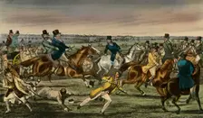 Mr. Jorrocks makes his Entrée into the Newmarket Betting-ring 1838. Artist: Henry Thomas Alken