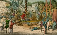 Mr. Jorrocks takes a Ride at the Fête at St. Cloud 1838. Artist: Henry Thomas Alken