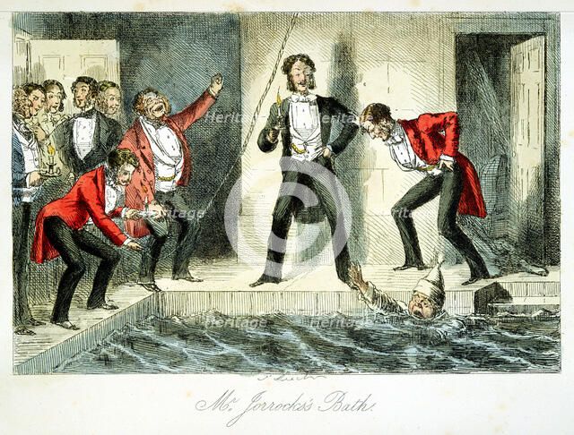 'Mr Jorrocks's Bath', 1845. Artist: Unknown