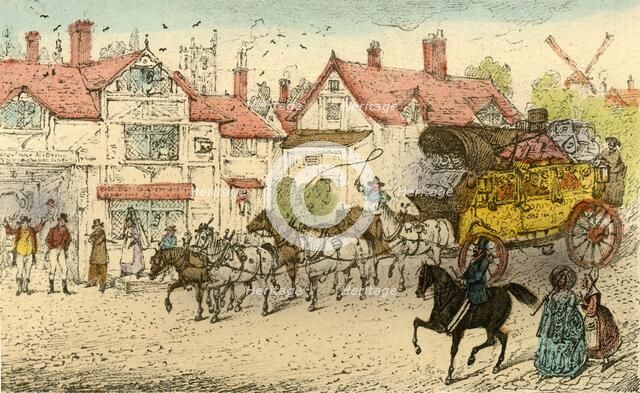 'Mr Jorrocks's Surprise on seeing the Paris Diligence 'My Vig, here's Wombwell's Wild-beast Show', 1 Artist: Henry Thomas Alken.