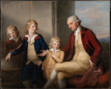 Mr. Joseph May and His Sons, Thomas Charles, Joseph and John, 1780. Creator: Angelica Kauffman