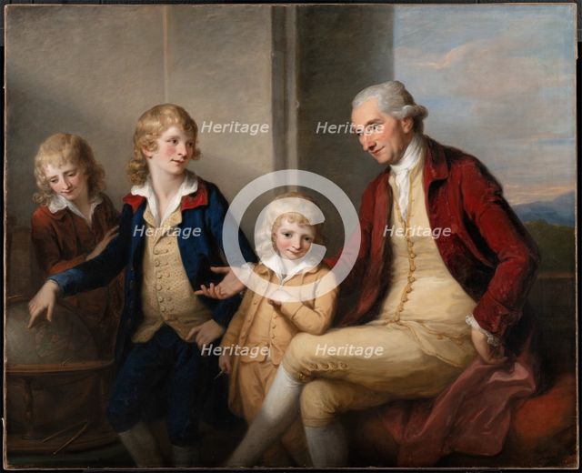 Mr. Joseph May and His Sons, Thomas Charles, Joseph and John, 1780. Creator: Angelica Kauffman.