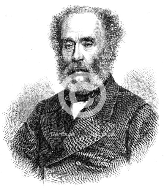 Mr. Joseph Whitworth of Manchester, founder...Whitworth Scholarships of Mechanical Science, 1868. Creator: Unknown.