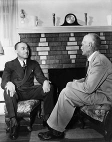 Mr. James A. Colston, president of Bethune-Cookman College and his father..., Florida, 1943. Creator: Gordon Parks