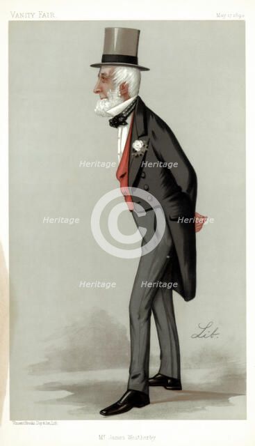 'Mr James Weatherby', 1890.Artist: Liborio Prosperi