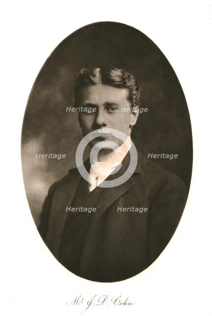 'Mr J.D. Cohn', 1911.  Creator: Unknown.