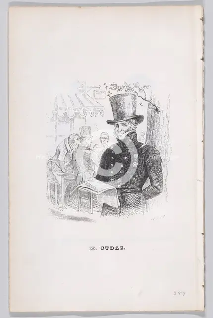 Mr. Judas from The Complete Works of Béranger, 1836. Creator: Theodore Maurisset.