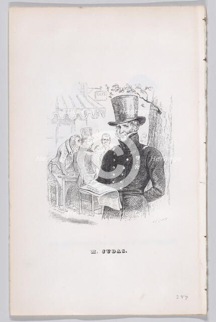 Mr. Judas from The Complete Works of Béranger, 1836. Creator: Theodore Maurisset.