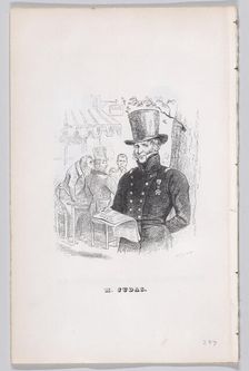 Mr. Judas from The Complete Works of Béranger, 1836. Creator: Theodore Maurisset