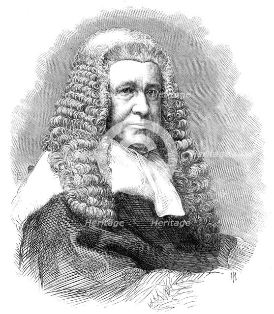 Mr. Justice Lush, the new judge, 1865. Creator: Unknown.
