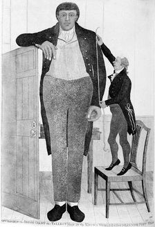 Mr O'Brien, the Irish Giant, the Tallest Man in the Known World 1803. Creator: John Kay