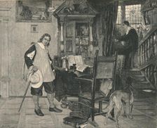 Mr. Oliver Cromwell of Ely Visits Mr. John Milton 1883, (1886). Artist: Robert Hoskin