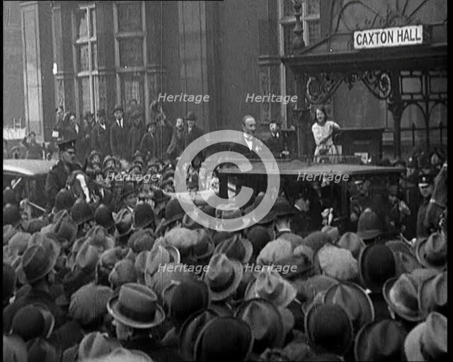 Mr Otho Nicholson, After Winning The Westminster Abbey By-Election Standing on The Back of..., 1924. Creator: British Pathe Ltd.