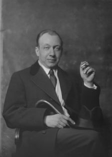 Mr. Ludwig Schwab, portrait photograph, 1919 Mar. 4. Creator: Arnold Genthe