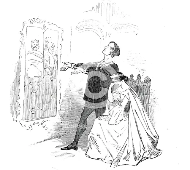Mr. Macready, as Hamlet, at the Princess's Theatre, 1845. Creator: Unknown.