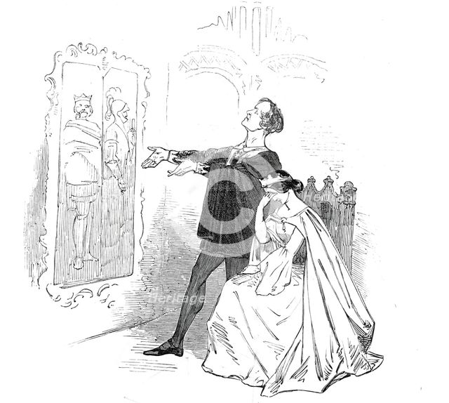 Mr. Macready, as Hamlet, at the Princess's Theatre, 1845. Creator: Unknown.