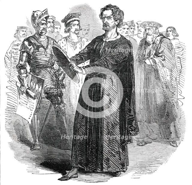 Mr. MacReady, as Richard II, at the Haymarket Theatre, 1850. Creator: Unknown.