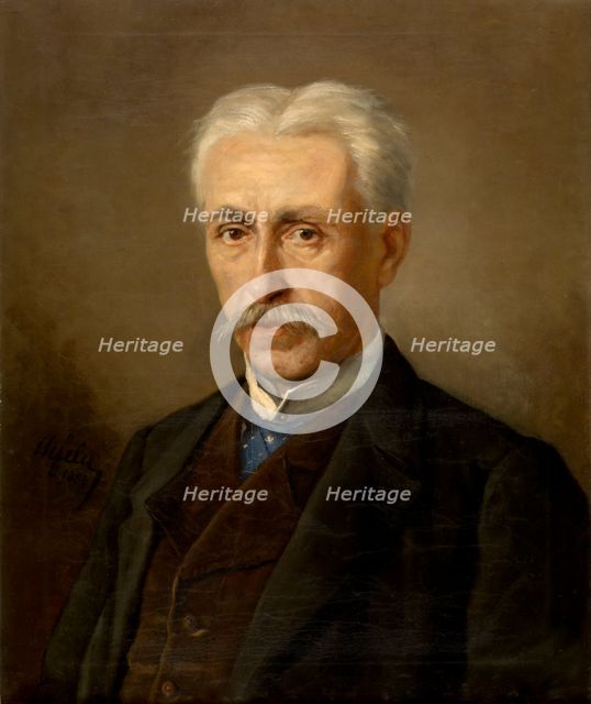 Mr Meyer, Father of Mrs Van Soom, 1884. Creator: Charles François Felu.