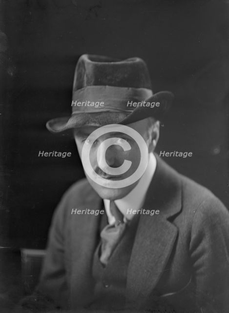 Mr. Merzt, portrait photograph, 1919 Feb. 12. Creator: Arnold Genthe.