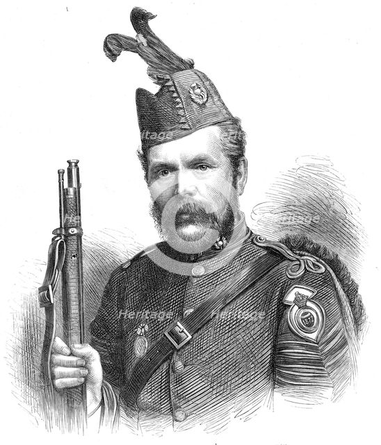 Mr. Michie, the winner of the Queen's Prize at Wimbledon, 1872. Creator: Unknown.