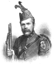 Mr. Michie, the winner of the Queen's Prize at Wimbledon, 1872. Creator: Unknown