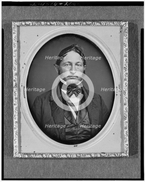 Mr. Miller, head-and-shoulders portrait, facing front, between 1840 and 1860. Creator: Unknown.