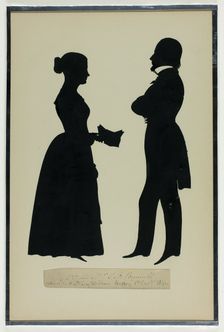 Mr. & Mrs. E. F. Bunnell, November 8, 1841. Creator: Auguste Amant Constant Fidele Edouart