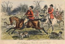 Mr Muffington on Placid Joe (late Pull Devil) 1865. Artist: John Leech