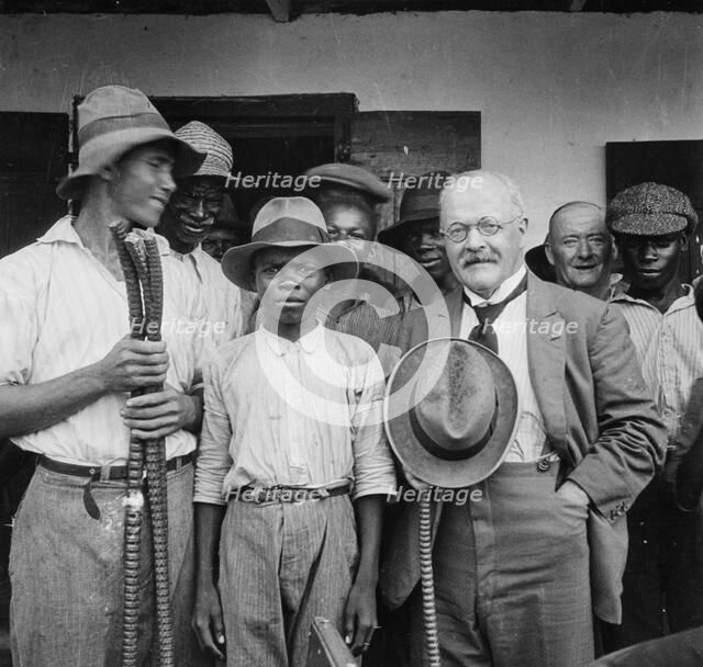 'Mr Smith and friends', St Vincent, 1931. Artist: Unknown