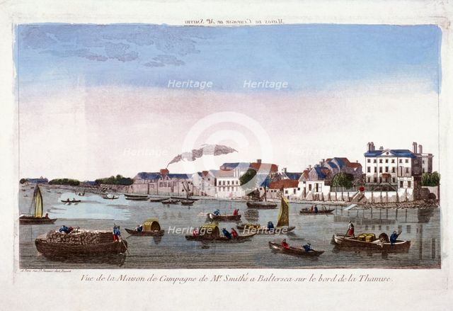 Mr Smith's house at Battersea, London, c1755. Artist: Anon
