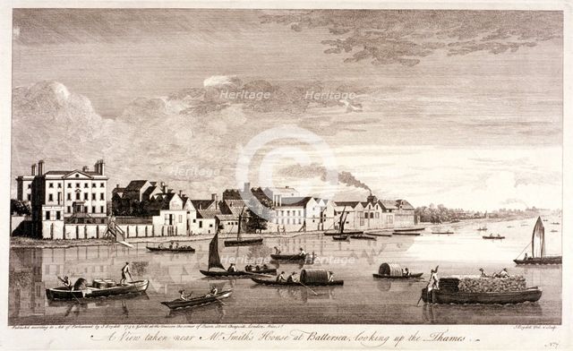 Mr Smith's house at Battersea, London, c1755. Artist: John Boydell