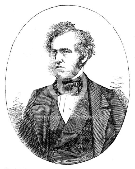 Mr. Samuel Gurney, M.P. for Penryn and Falmouth, from a photograph by Kilburn, 1858. Creator: Unknown.