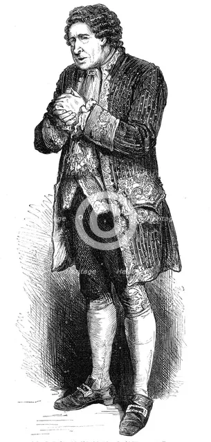Mr. Samuel Phelps as Sir Pertinax Macsycophant, 1871. Creator: Unknown.