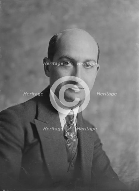 Mr. Sanders, portrait photograph, 1919 Feb. 18. Creator: Arnold Genthe.