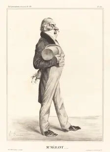 Mr. Sébast..., 1833. Creator: Honore Daumier
