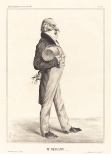 Mr. Sébast..., 1833. Creator: Honore Daumier