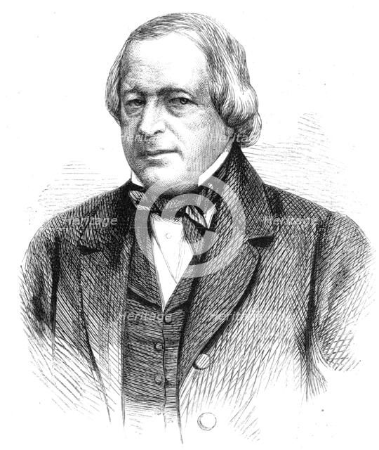 Mr. Slidell - one of the Confederate Commissioners to England and France seized on board..., 1861. Creator: Unknown.